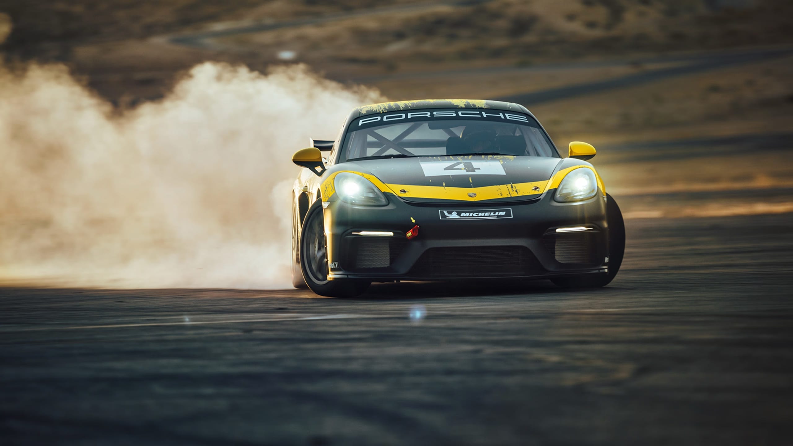 Porsche 718 Cayman GT4 Clubsport race car — ARK Race Team fleet, Colorado