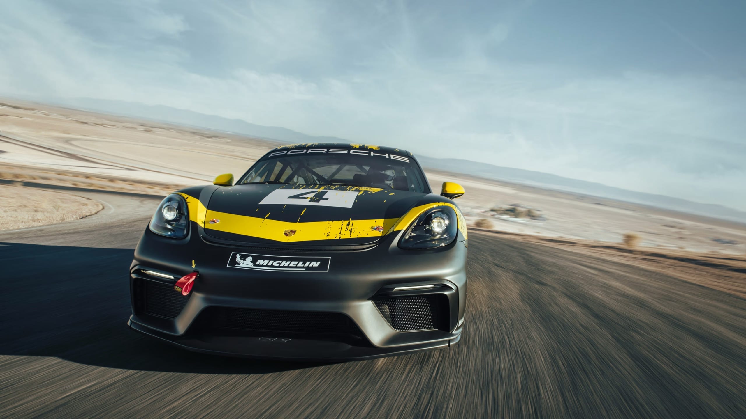 Porsche 718 Cayman GT4 Clubsport race car — ARK Race Team fleet, Colorado