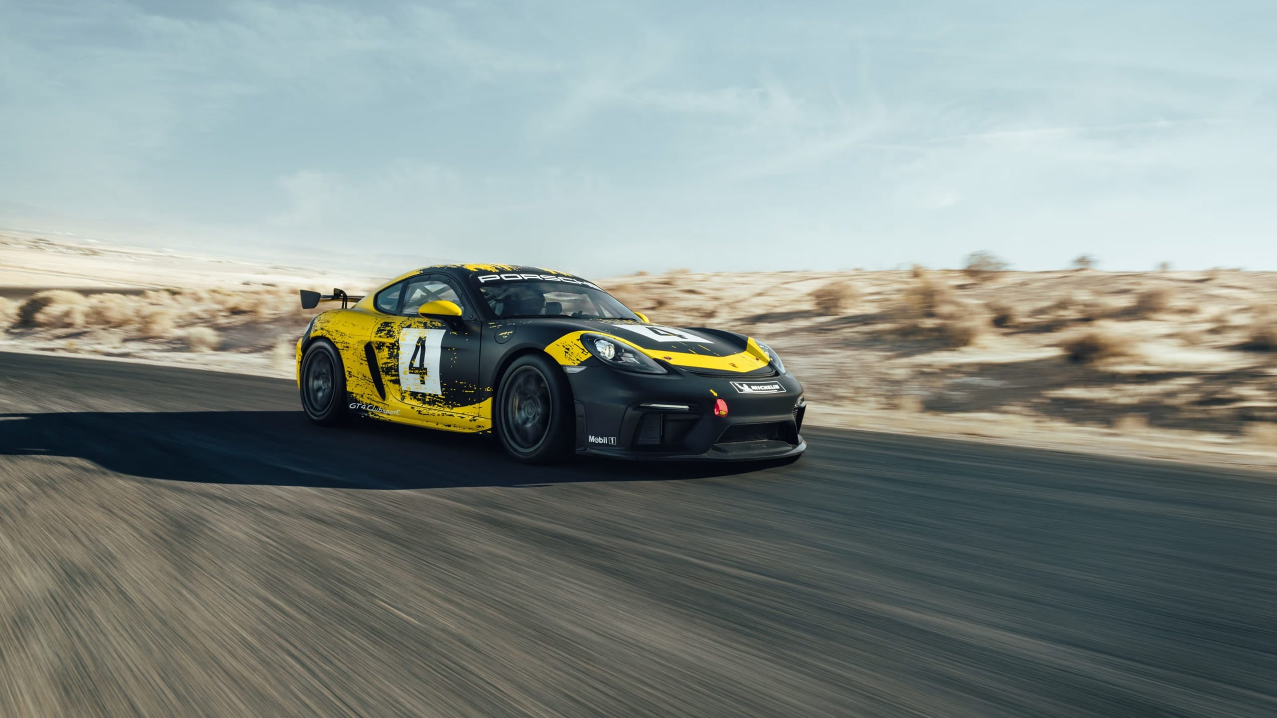 Porsche 718 Cayman GT4 Clubsport race car — ARK Race Team fleet, Colorado